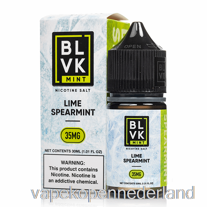 Elektronische Sigaret Vape Limoen Groene Munt - Blivk Muntzouten - 30 Ml 50 Mg